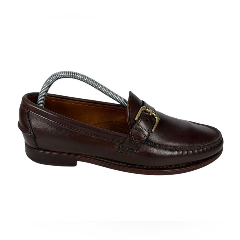 Rancourt & Co Made in USA Loafer Strap in Brown Size 8.5 D Maine Leather Vintage